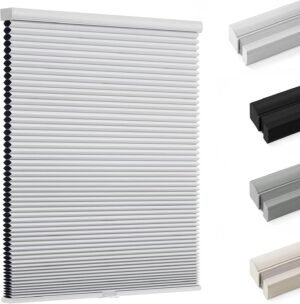 Blackout Cellular Shades, Honeycomb Blinds for Indoor Windows, 1.5 inch Cell Pleated , Pull Down Thermal Window ,Coverings for Window.