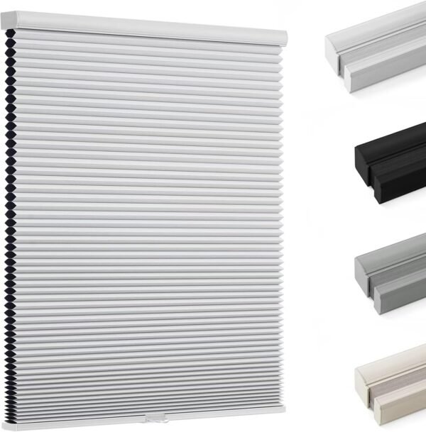Blackout Cellular Shades, Honeycomb Blinds for Indoor Windows, 1.5 inch Cell Pleated , Pull Down Thermal Window ,Coverings for Window.
