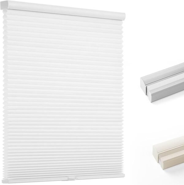 Light Filtering Cellular Shades, Honeycomb Blinds for Indoor Windows, 1.5 inch Cell Pleated , Pull Down Thermal Window ,Coverings for Window.