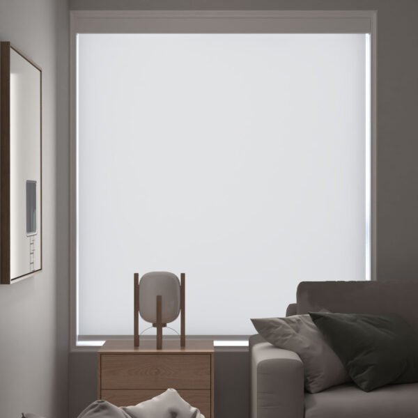 Smart Roller Blinds for Indoor Windows, Blackout Roller Blinds with Valance Cover, Room Darkening Window Shades for Home, Privacy Control Shade, Easy Install - Image 2
