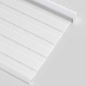 Smart Zebra Blinds for Indoor Windows, 70% Blackout Roller Blinds with Valance Cover, Room Darkening for Home, Privacy Control, Easy Install ， White color