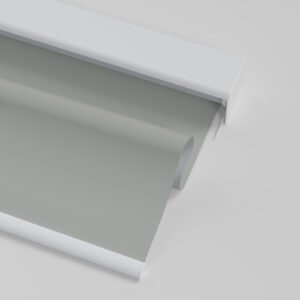 Smart Roller Blinds for Indoor Windows, Blackout Roller Blinds with Valance Cover, Room Darkening Window Shades for Home, Privacy Control Shade, Easy Install