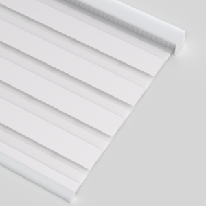 Electric Zebra Blinds for Indoor Windows,90% Blackout Blinds with Valance Cover, Room Darkening for Home, Privacy Control, Easy Install， White color