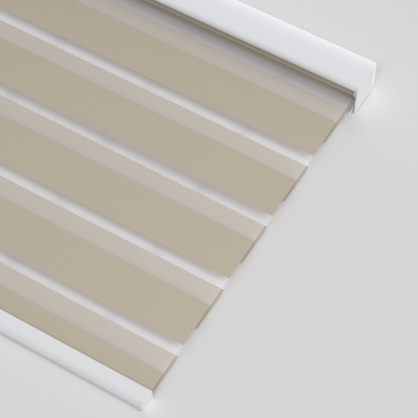 Electric Zebra Blinds for Indoor Windows,90% Blackout Blinds with Valance Cover, Room Darkening for Home, Privacy Control, Easy Install， Beige color