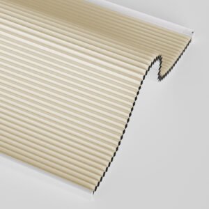 Smart Cellular Blinds for Indoor Windows, Blackout shade with temperature sensor , Automatic working by the temperature , Control by Voice, app and remote. Beige color
