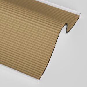 Smart Cellular Blinds for Indoor Windows, Blackout shade with temperature sensor , Automatic working by the temperature , Control by Voice, app and remote. Brown color