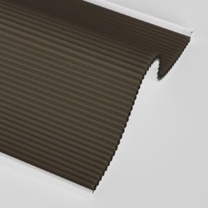 Smart Cellular Blinds for Indoor Windows, Blackout shade with temperature sensor , Automatic working by the temperature , Control by Voice, app and remote. Dark Brown color