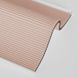 Smart Cellular Blinds for Indoor Windows, Blackout shade with temperature sensor , Automatic working by the temperature , Control by Voice, app and remote. Pink color
