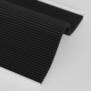 Smart Cellular Blinds for Indoor Windows, Blackout shade with temperature sensor , Automatic working by the temperature , Control by Voice, app and remote. Black color